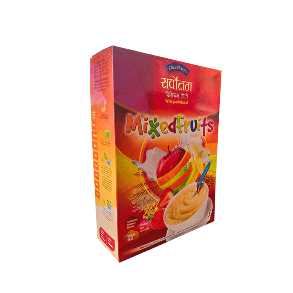 Sarbottam Mixed Fruit Lito 400g ( Pack Of 12 + 1 Pc Free ) – Baby Weaning Cereal For 6+ Months, Protein & Calcium Rich Nutrition For Growth & Brain Development, Pre-Cooked Roasted Grain Powder, Easy To Digest | Sarbottam - image 3