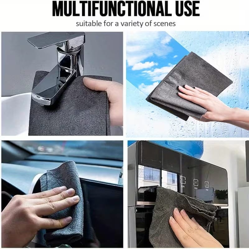 Thickened Magic Cleaning Cloth 50×40cm | Reusable Ultra-Absorbent Microfiber Cleaning Towel | Lint-Free Streak-Free Cloth for Kitchen, Glass, Windows, Cars & Household Cleaning - 052281 - image 4