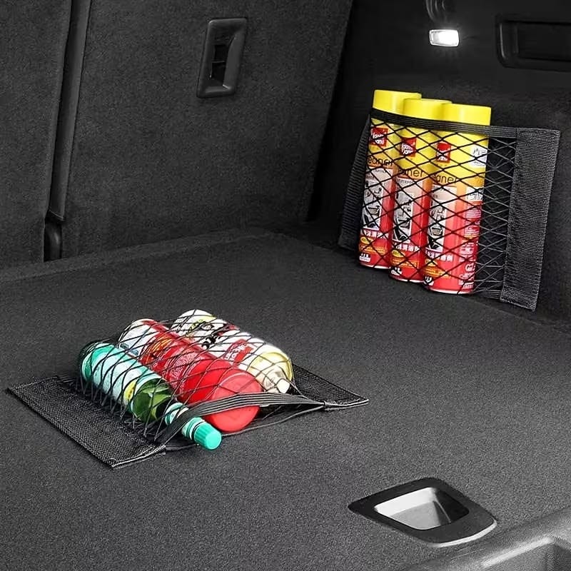 Universal Car Trunk Organizer Net | Heavy-Duty Cargo Storage Mesh with Velcro | Elastic Vehicle Trunk & Backseat Storage Bag for SUV, Sedan, Hatchback & Truck - 052271 - image 5