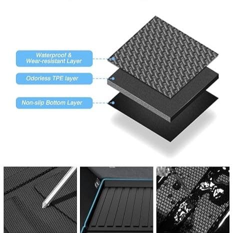 TPE Trunk Mat for BYD ATTO 1 | 1-Piece All-Weather Waterproof Cargo Liner | Heavy-Duty Anti-Slip Boot Floor Protector - 052228A1 - image 5