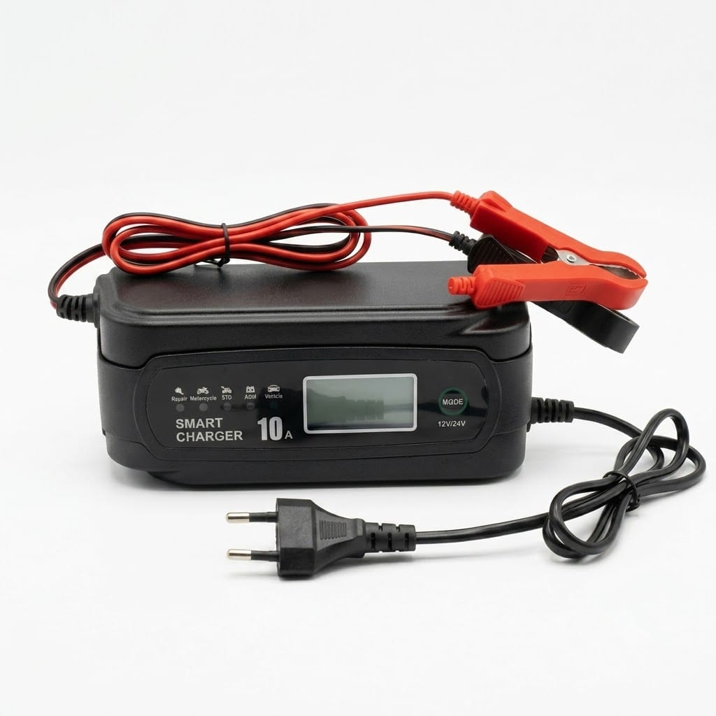 Smart Battery Charger | 12V/24V Pulse Repair | Fully Automatic Automotive Battery Maintainer Charger | For Car Motorcycle & Car| Lead-Acid Batteries | Intelligent Switching - 678917 - image 1