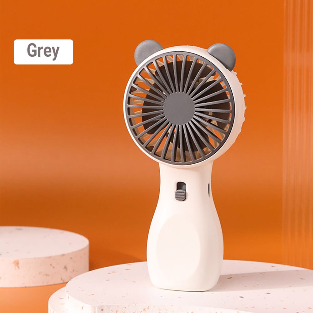 Portable Mini Fan Cooling Fan with LED Light | 2 Wind Speeds | Stylish Handheld Fan for Home, Office & Travel | USB Rechargeable Type-C | Cute Fan - SQ-2237 - image 4