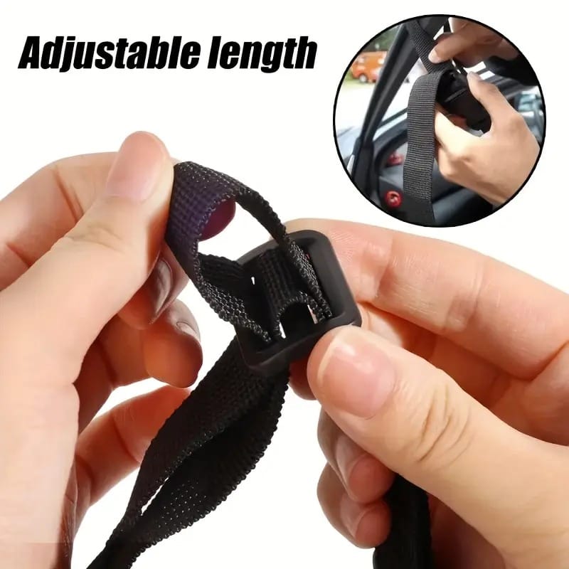 Universal Car Assist Handle | Portable Vehicle Support Handle with Adjustable Strap & Non-Slip Grip | Car Door Standing Aid for Safe Travel - 052291 - image 5