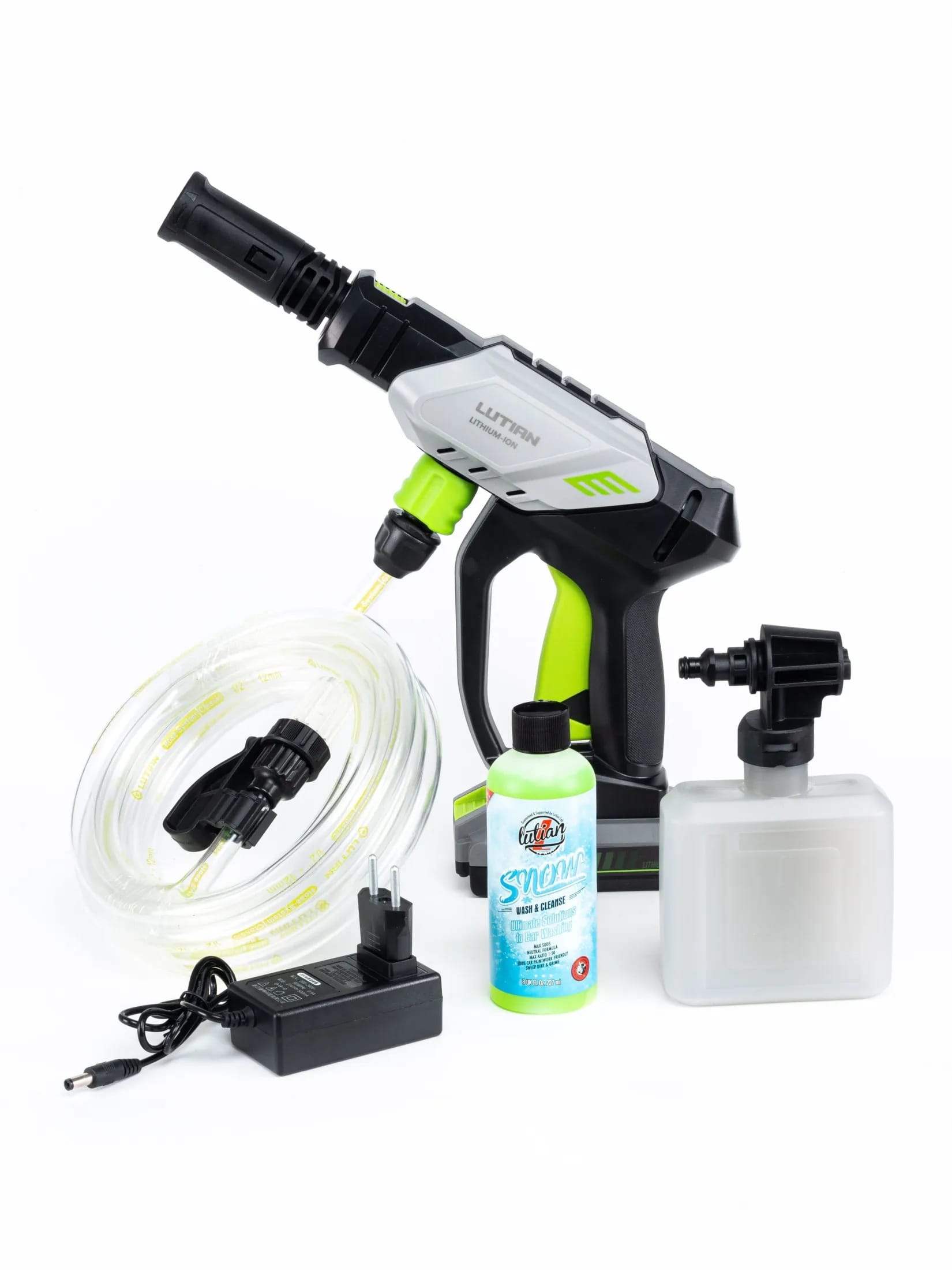 Cordless Pressure Washer | Portable Car Washer | Rechargeable Battery Powered | Handheld Power Washer for Cars, Fences, Patio, Bikes Cleaning | Lutian EAGLE-E2 PRO home car washer - 201684 - image 2