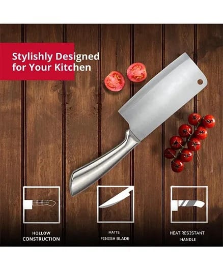 High-Grade Inox Stainless-Steel Cleavers Knife | Eotia Brands Ultra Sharp Chopping Knife for Meat, Fish, Vegetables & Fruits | Comfortable Grip - 416856 - image 5