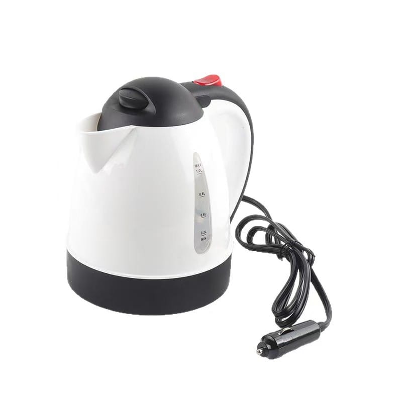Car Electric Kettle - 1000ml Portable Vehicle Travel Kettle DC 12V Cigarette-Lighter 150W Quick Boil Auto-Off & Boil-Dry Protection - SM-408
- image 1
