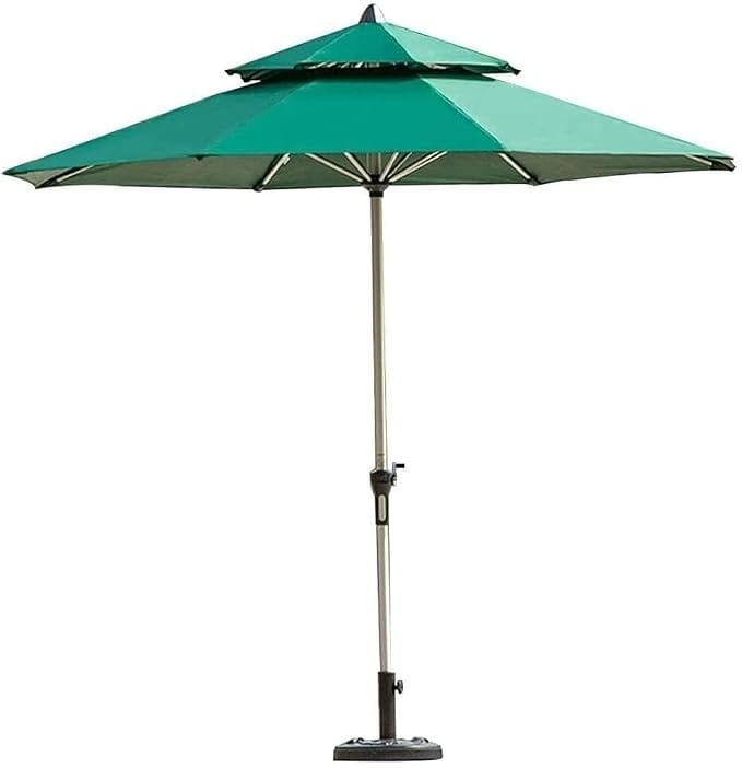 Portable Outdoor Umbrella Large | Double Layered Protection | UV Protection Outdoor Attachments | Adjustable Sunshade for Poolside, Garden, Backyard & Camping - 052192 - image 1
