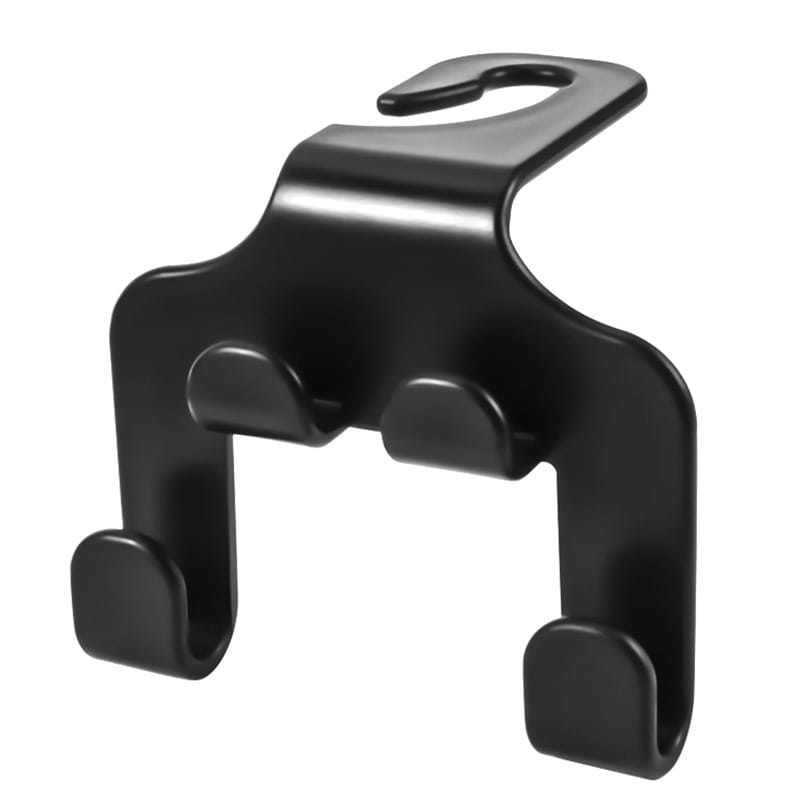 Car Seat Headrest Hook with Phone Holder | Universal Back Seat Organizer Hanger for Grocery Bags, Handbags, Clothes & Mobile Phone Mount - 052290 - image 1