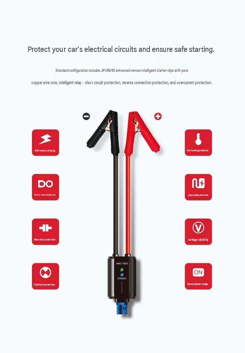 Portable Car Emergency Jump Starter with Air Compressor | Multifunction Battery Booster, Digital Tire Inflator, LED Flashlight, USB Power Bank & Emergency Roadside Kit for Cars, Motorcycles & SUVs - 052266 - image 3