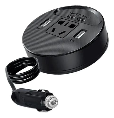 Intelligent Car Power Inverter 150W M1667 | 12V DC to 220V AC Car Converter with USB & Type-C Fast Charging | Portable Car Charger Adapter for Laptop Mobile Travel Camping - 1667 - image 1