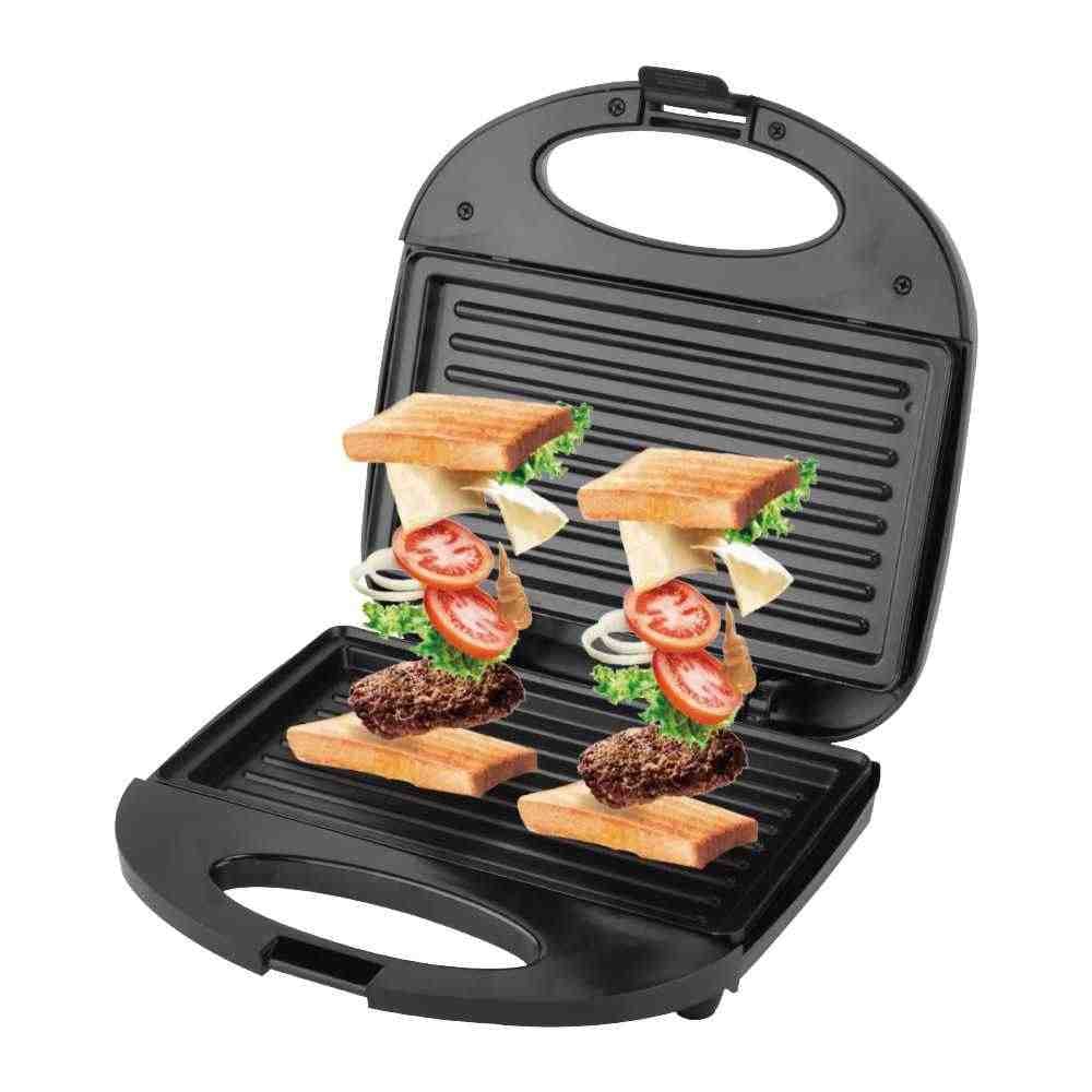 Electric Sandwich Maker - 750W Non-Stick Coating Double-Sided Heating Indicator Lights Easy to Clean Non-Slip Legs - SL-619 - image 1
