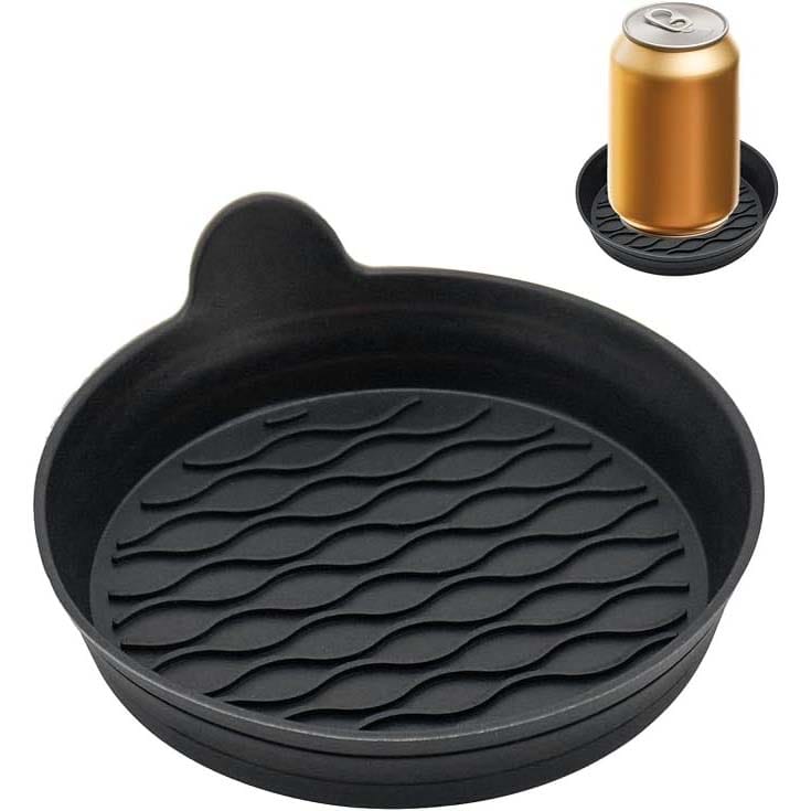 Car Cup Coaster Flexible Heat-Resistant Silicone Cup Holder Insert | Universal Anti-Slip Holder Liner | Washable Dustproof Drink Holder Protector for Cars, SUVs & Trucks - 052252 - image 4