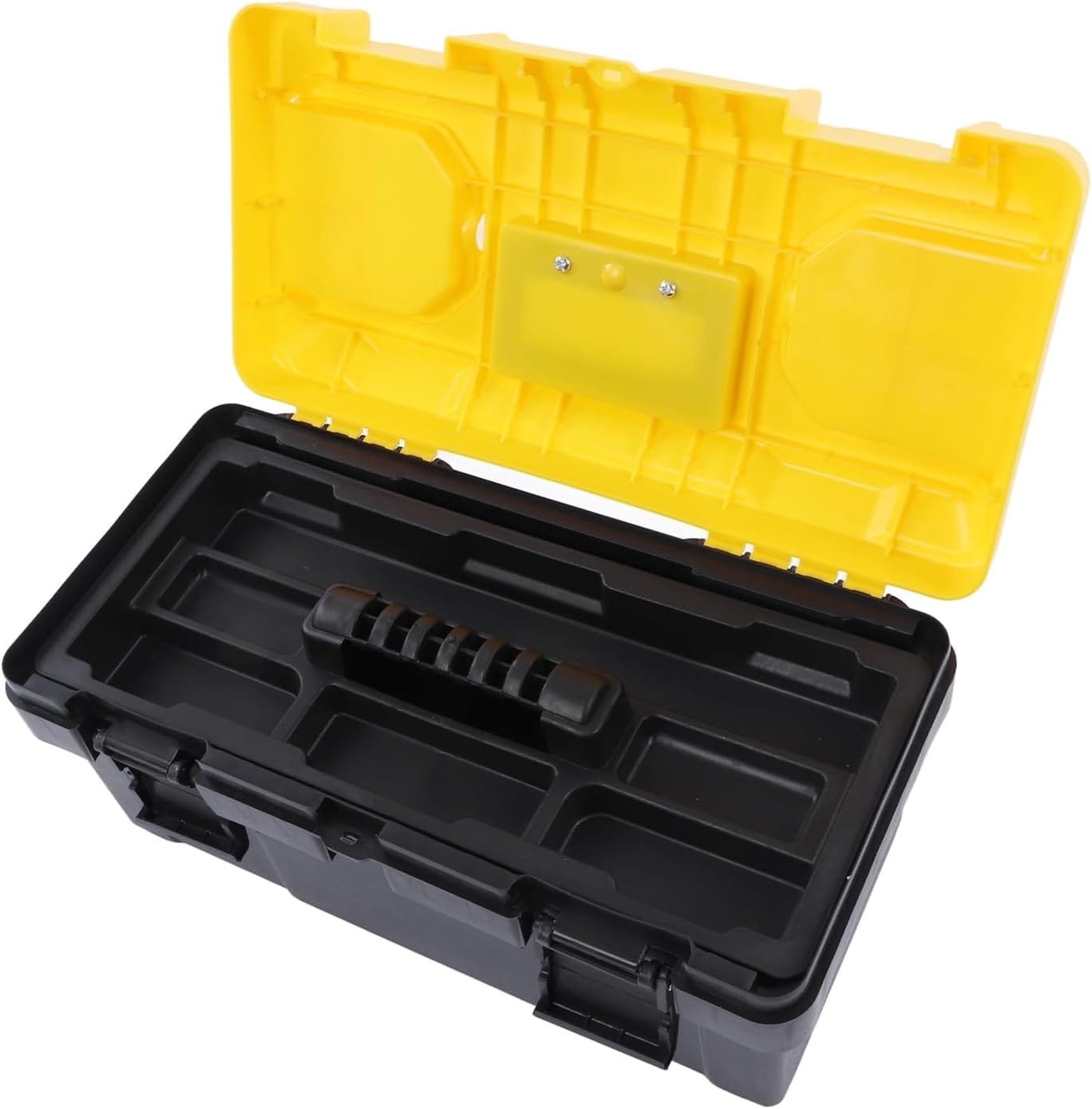 Portable Plastic Toolbox with Removable Tray & Handle | Heavy-Duty Multifunction Tool Storage Box | Hardware Organizer Case for Power Tools, Household, Garage & Workshop - 51931 - image 1