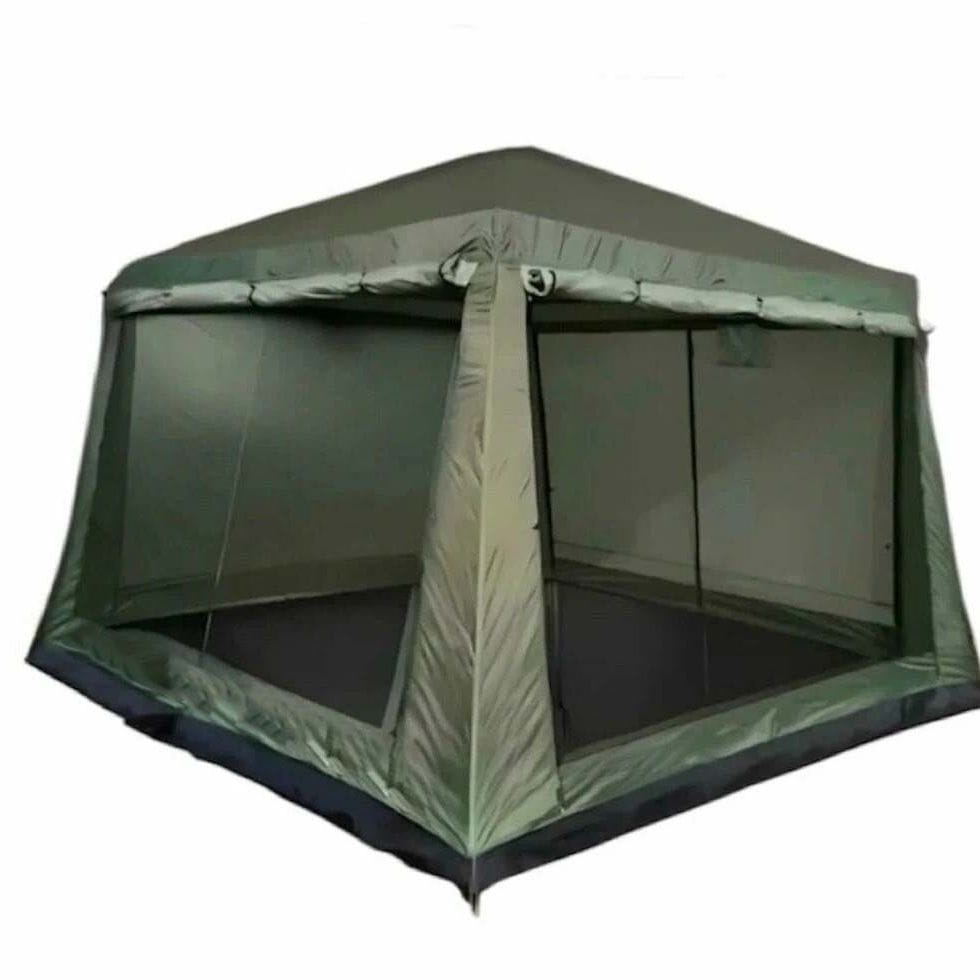 6 Person Camping Tent with Net | Large Outdoor Shelter for Picnic & Family Camping | Quick Assembly Waterproof Tent 320×320cm - 1628D - image 1