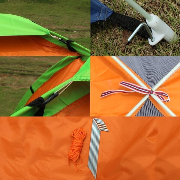 Waterproof Outdoor Camping Tent for 2-3 Persons | Portable Family Camping Tent | Shelter with Durable Canvas Fabric, Ventilation Windows & Easy Setup for Hiking, Trekking & Outdoor Adventures - 122029 - image 4