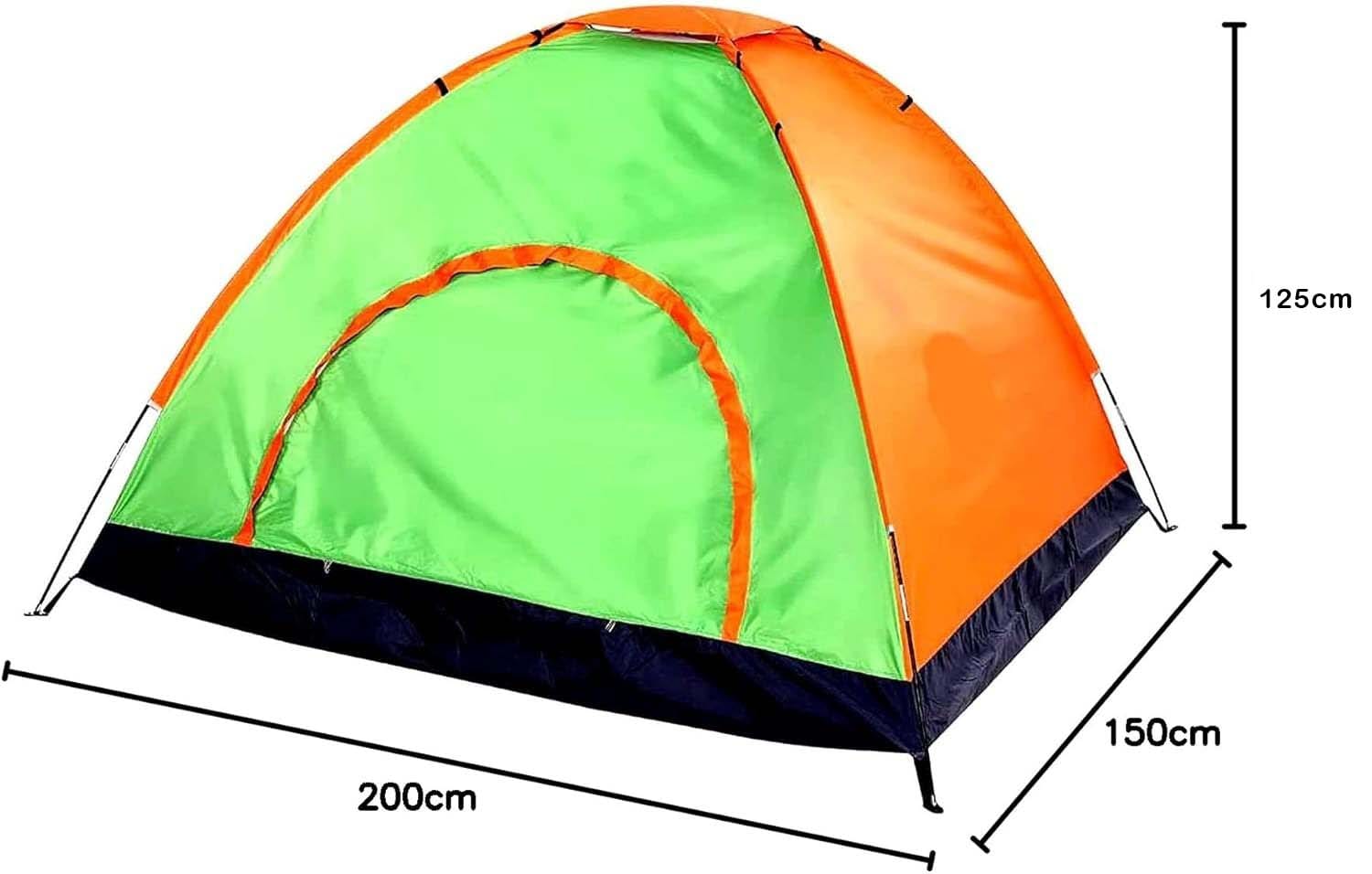 Waterproof Outdoor Camping Tent for 2-3 Persons | Portable Family Camping Tent | Shelter with Durable Canvas Fabric, Ventilation Windows & Easy Setup for Hiking, Trekking & Outdoor Adventures - 122029 - image 5