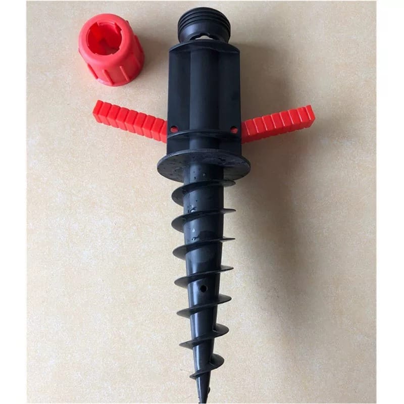 Umbrella Ground Anchor Stand | Heavy Duty Sand Screw Anchor Holder | Portable Outdoor Umbrella Base for Beach, Garden, Camping | Durable and Strong | Spiral Design - 052193 - image 4
