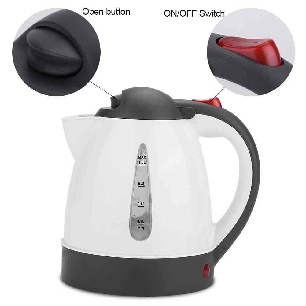 Car Electric Kettle - 1000ml Portable Vehicle Travel Kettle DC 12V Cigarette-Lighter 150W Quick Boil Auto-Off & Boil-Dry Protection - SM-408
- image 5