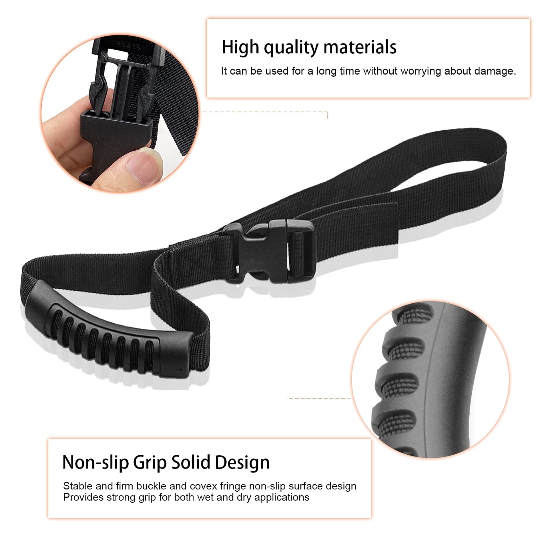 Universal Car Assist Handle | Portable Vehicle Support Handle with Adjustable Strap & Non-Slip Grip | Car Door Standing Aid for Safe Travel - 052291 - image 3