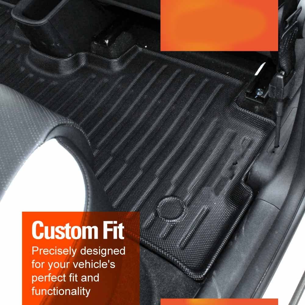 3-piece TPE Floor Mat Set for BYD ATTO 3 | All-Weather 3D Car Floor Mat Set | Waterproof, Anti-Slip Interior Floor Liners for Complete Cabin Protection - 052226A3 - image 2