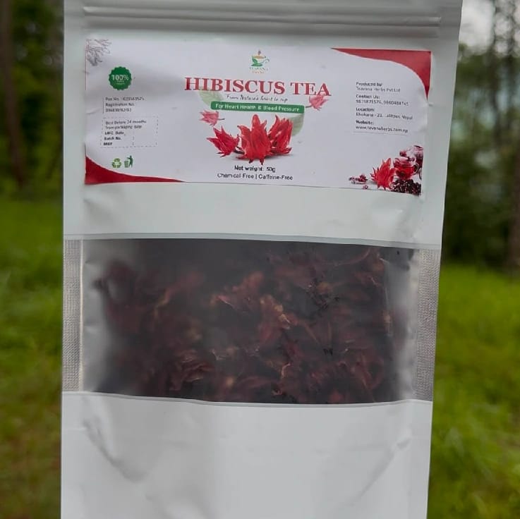 Hibiscus Tea Flowers (50g) – 100% Pure Natural Herbal Tea