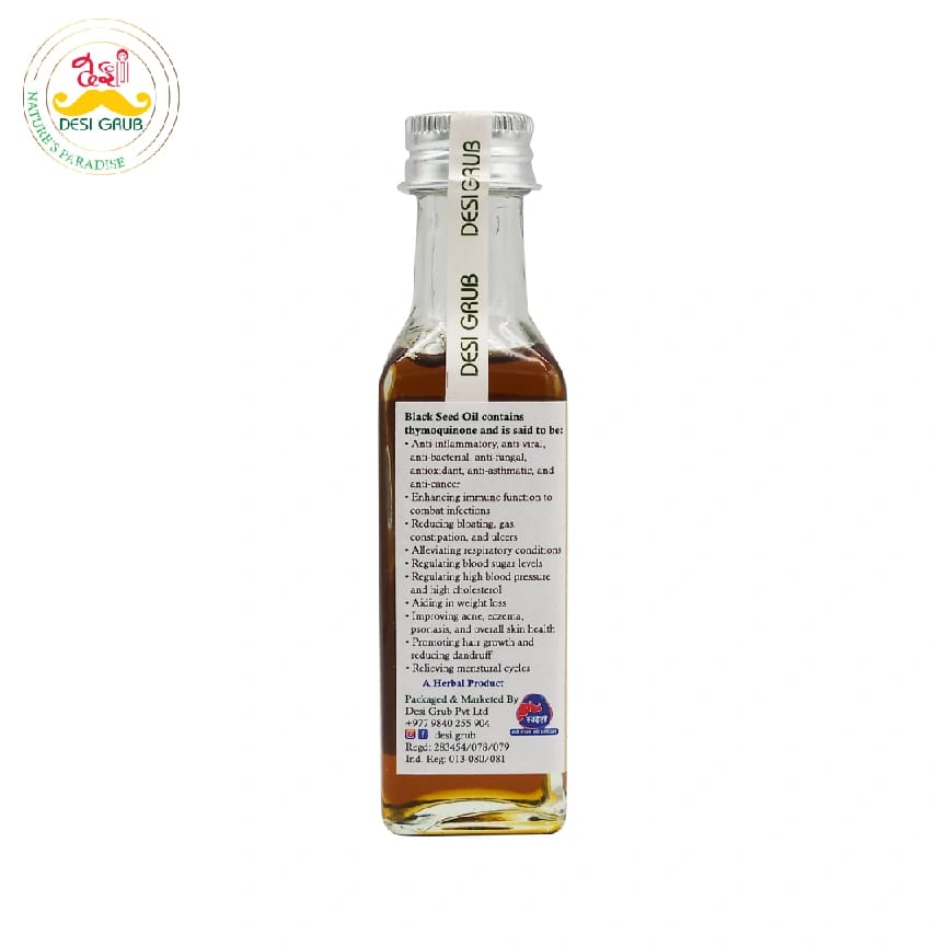 Desi Grub Black Seed Oil 60ml | Kalonji Tel| Immune Support, Skin Health, Anti- Inflammatory - image 4