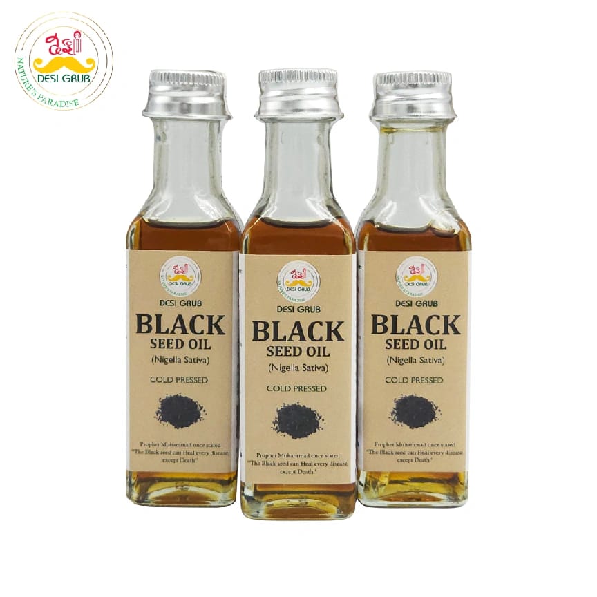 Desi Grub Black Seed Oil 60ml | Kalonji Tel| Immune Support, Skin Health, Anti- Inflammatory - image 1