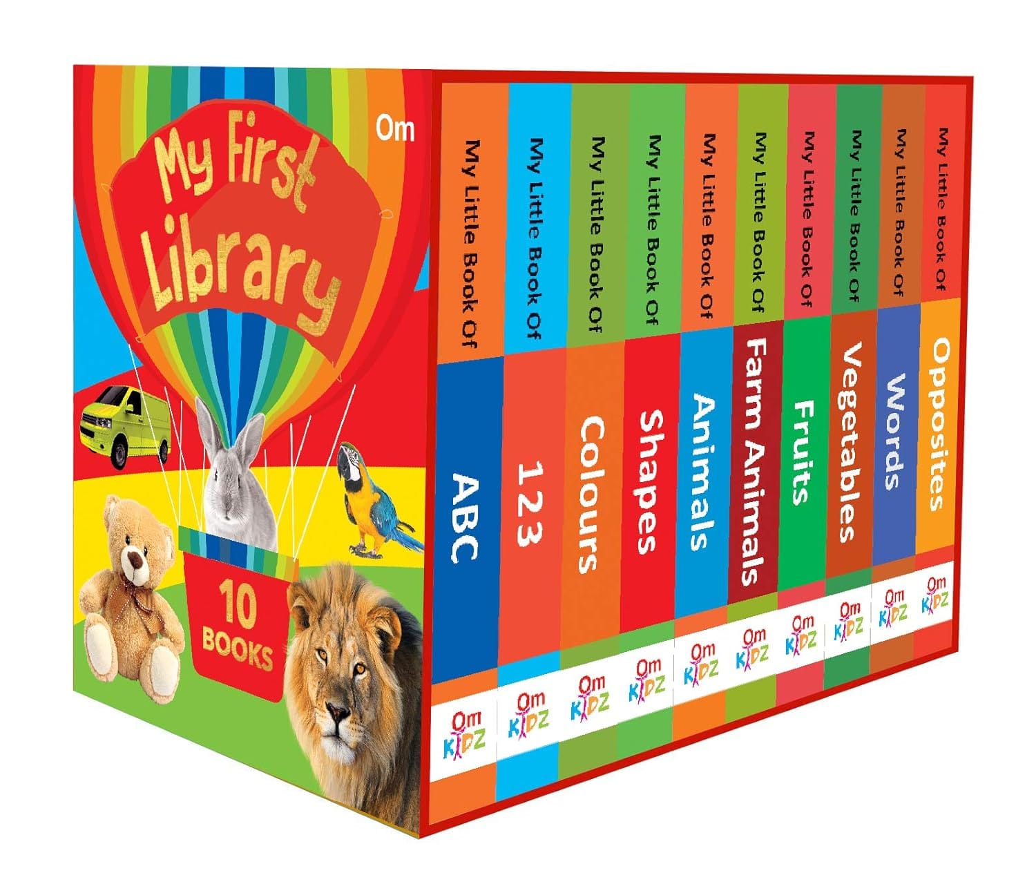 My First Library From Om Books | Age : 0 - 3 : Set of 10 Board Books for Kids - Box Set Board Book - image 1