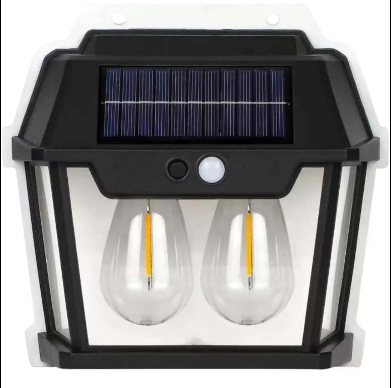 Double Bulb Solar Wall Lamp – Durable, Stylish, Energy-Efficient Outdoor Lighting