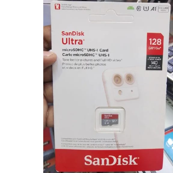 Ultra MicroSDHC UHS-I Memory Card 128GB for your HD quality picture and video