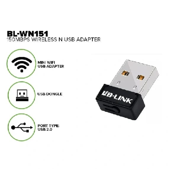 LB-LINK WN-151 150Mbps Wireless USB Adapter Nano Wifi Network - image 2