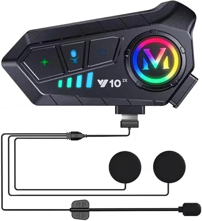 Y10 Motorcycle Helmet Bluetooth Headset - image 2