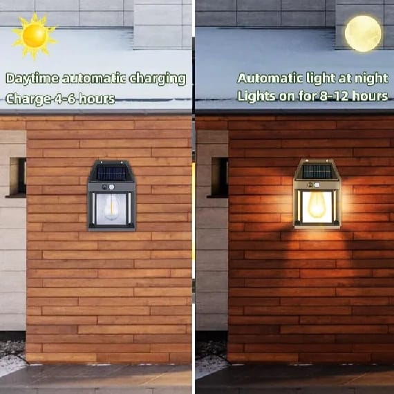 1PCS LED Solar Wall Lamp Outdoor Waterproof Up And Down Luminous Lighting Garden Decoration Solar Lights Stairs Fence Sunlight Lamp - image 3