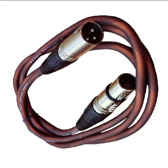 3 Pin XLR Male to XLR Female 1.5 Meter Cable High Grade Low Noise Microphone Cable for Studio, Stage and Audio Recording - image 1
