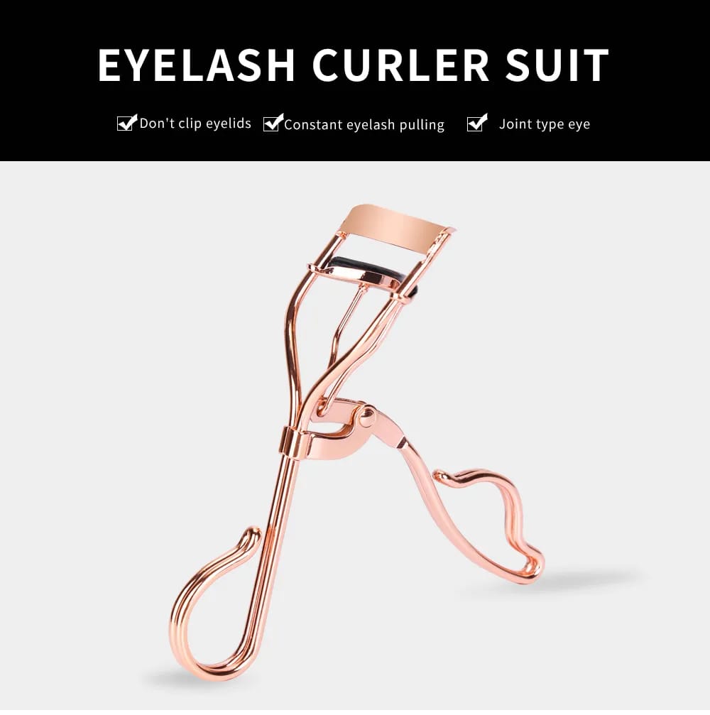 MAANGE 1Pc Professional Metal Bling Rose Gold Eyelash Curler MAG38820 - image 1