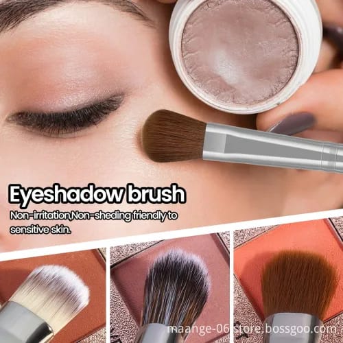 MAANGE 16Pcs Teardrop Handle Makeup Brush Set MAG51913HQ+YT - image 5