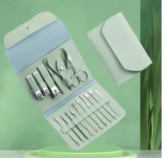 Maange 10pcs Set Personal Care Luxury Stainless Steel Nail Clipper Set, Ear Cleaner Set With PU Bag MAG13002-10 - image 2