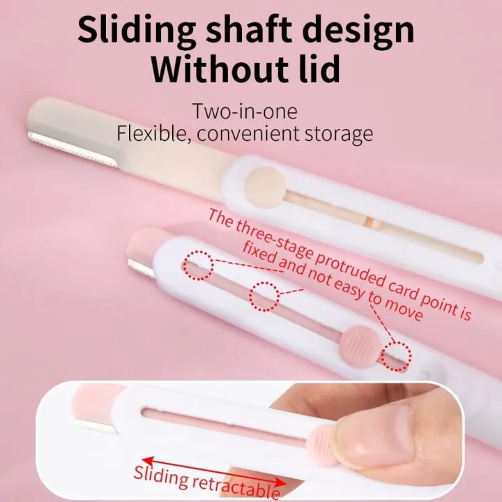 MAANGE 1Pc Stainless Steel Blade Painless Precise Macro Telescopic Eyebrow Trimmer Eyebrow Razor MAG35243 - image 4
