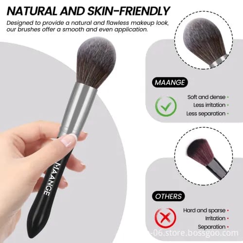MAANGE 16Pcs Teardrop Handle Makeup Brush Set MAG51913HQ+YT - image 2