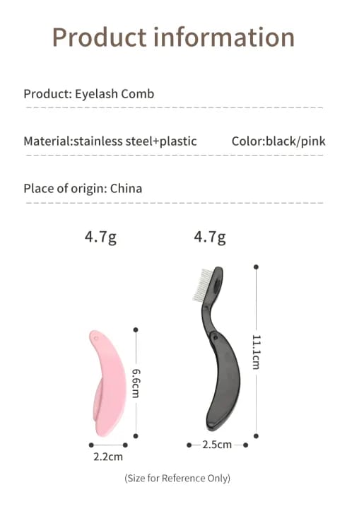 MAANGE 1Pc Professional Foldable Eyelash Separator Comb Definer Tool MAG40182 - image 9