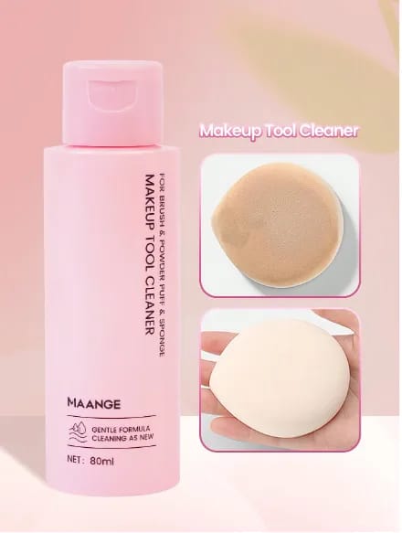 MAANGE 1 Bottle 80ML Cosmetic Brush Accessories Makeup Tool Cleaner MAG51805 - image 3