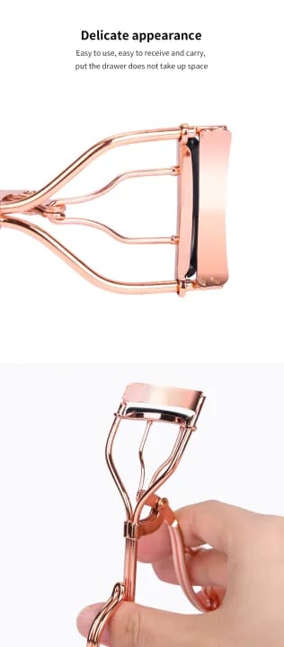 MAANGE 1Pc Professional Metal Bling Rose Gold Eyelash Curler MAG38820 - image 2