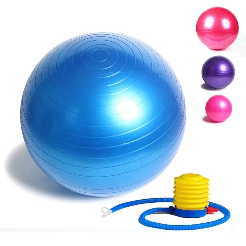 Yoga balls rubber balls 65cm 75cm and 85cm with air pump - image 1