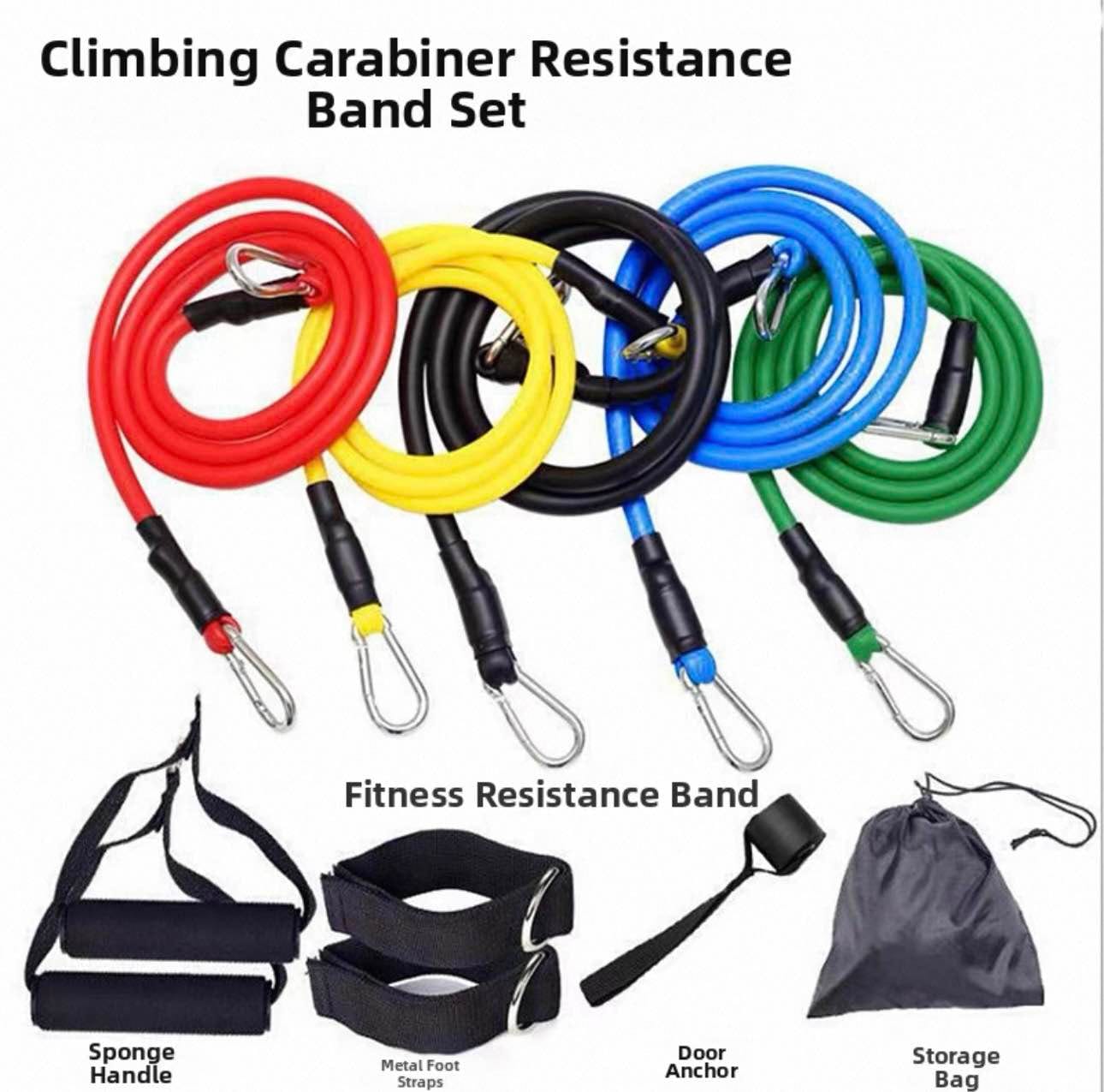 11-Piece Set Of Resistance Bands, Multifunctional Resistance Bands, Strength Training For Chest Muscles, Elastic Bands, Resistance Bands - image 3