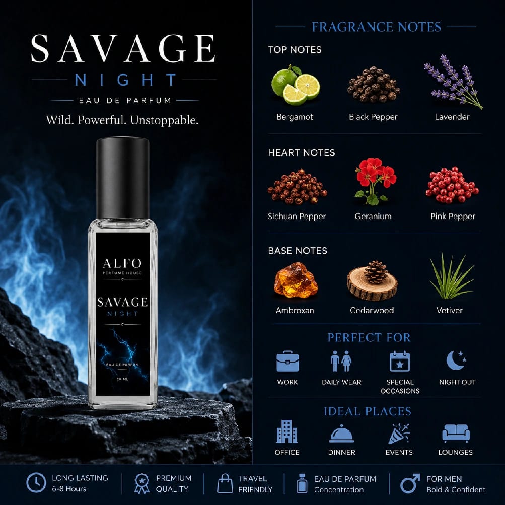 Savage Night Perfume For Men - image 2
