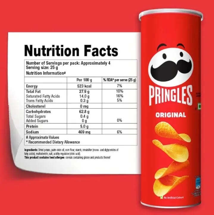 Pringles Original 102 Gm (Pack Of 3) - image 3