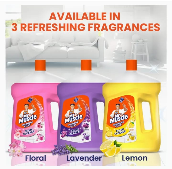 Mr. Muscle Floor Cleaner Lavender scent, 2L Floral - image 4
