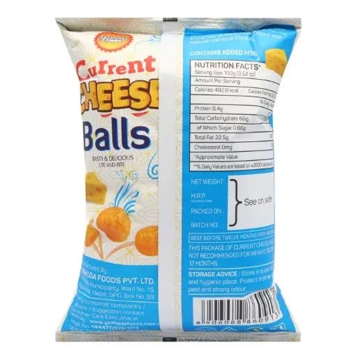 Current Cheese Balls 60 Gm- Tasty Delicious Lite and Bite (Pack of 10) - image 4
