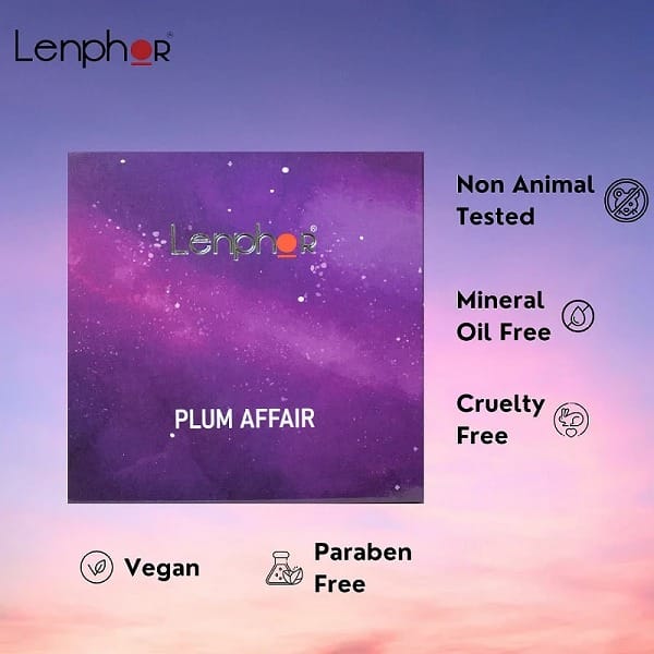 LENPHOR 9IN1 EYE SHADOW PALETTE PLUM AFFAIR 09 10.8 GM - image 3