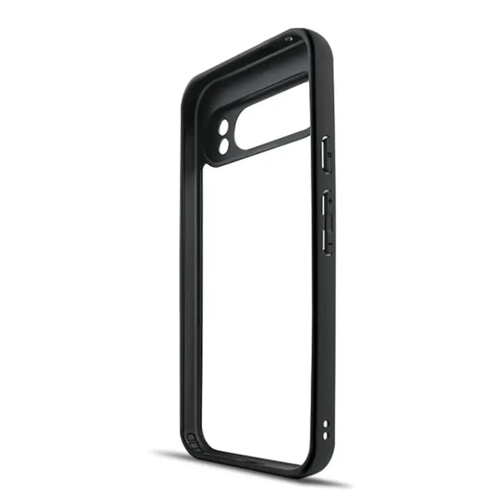 Frame Pixilated For Google Pixel 9 Pro XL 5G Case Cover Soft TPU Frame PC Bumper Shield ...